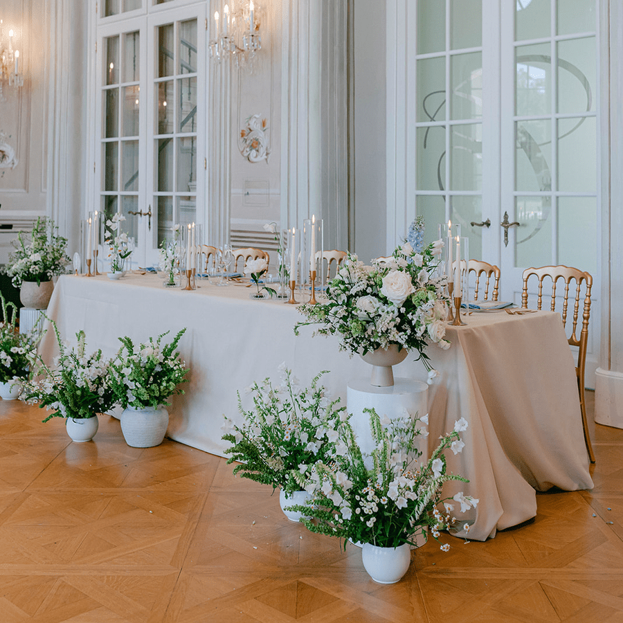 béžový obrus 320cm, prenájom, Dreamy day