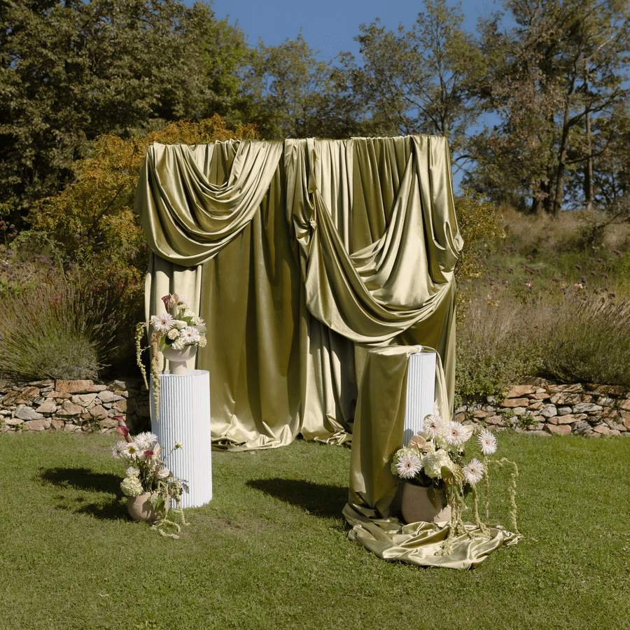 zamatová látka - zástena svadobná, prenájom, Dreamy day